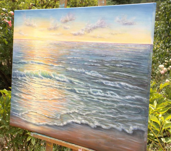 Light over the ocean