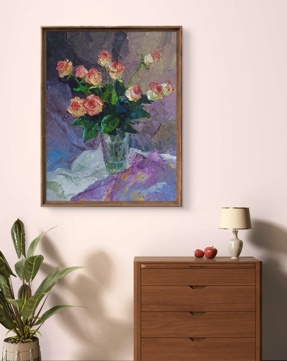 Roses in crystal