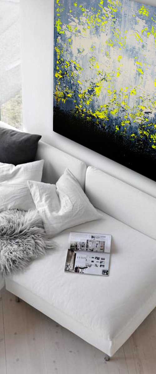 150x100cm. / abstract painting / Abstract 1153 by Alex Senchenko