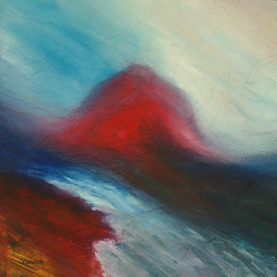 Marsco Red, Scottish mountain landscape painting