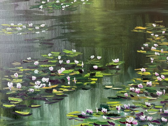 Water Lilies Pond Painting