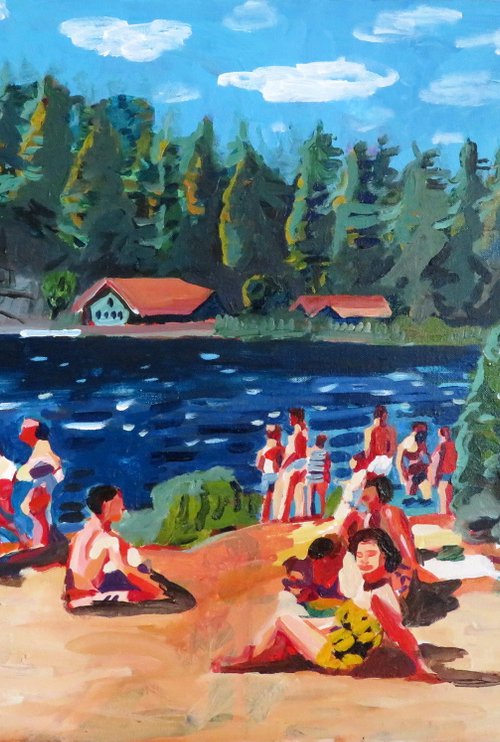 lake scene by Stephen Abela