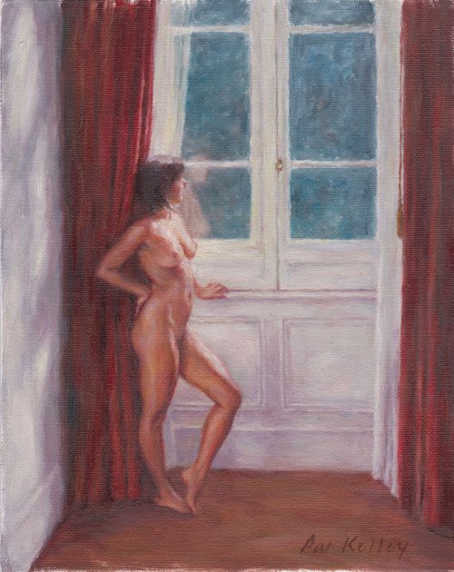 Nude by a Window, Portugal by Pat Kelley