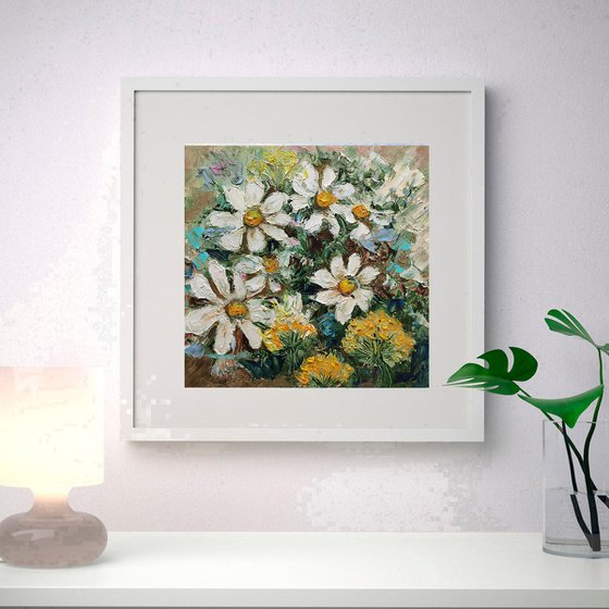 Field Daisies Painting