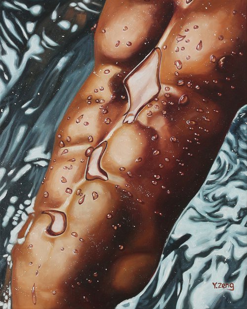 Male torso by Yue Zeng