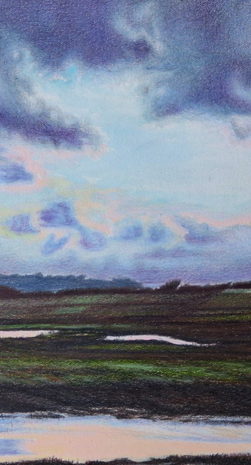 Sky Over Rye Harbour Nature Reserve by Lisa Punter