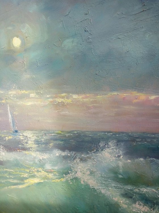 "Sea Way" Large painting by Artem Grunyka