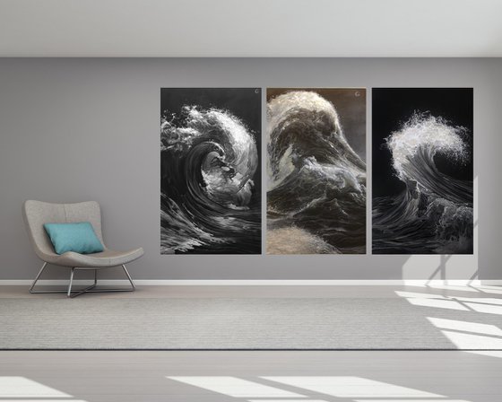 Waves (triptych)