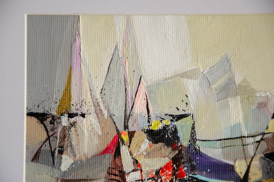 Three Mini Abstract Paintings