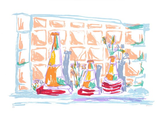 Car Wash Cones, Limited Edition Screen-print