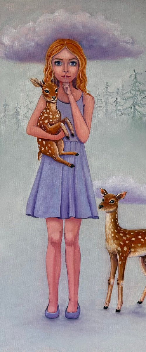 The Secret with Deer by Mary Voloshyna
