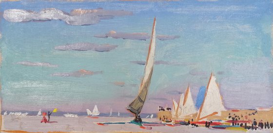 Sand yachting, racing (Winter ice racing)