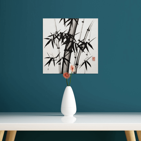 Bamboo forest  - Bamboo series No. 2111 - Oriental Chinese Ink Painting