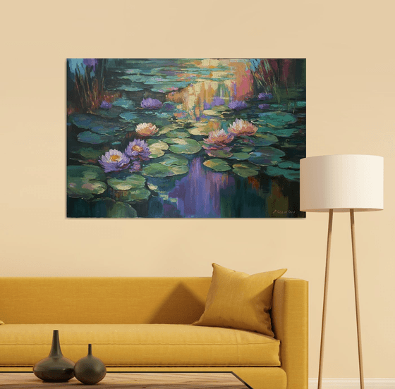 Giverny's Purple Evening