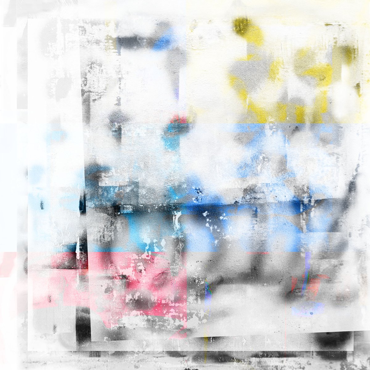 Abstract Limited Edition Print By The Most Active, 19 X 19", Everybodys Something, Original Artwork