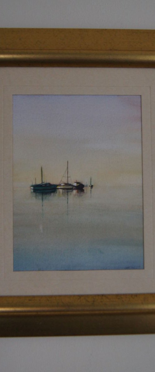 Peaceful boats by Karen Wilcox