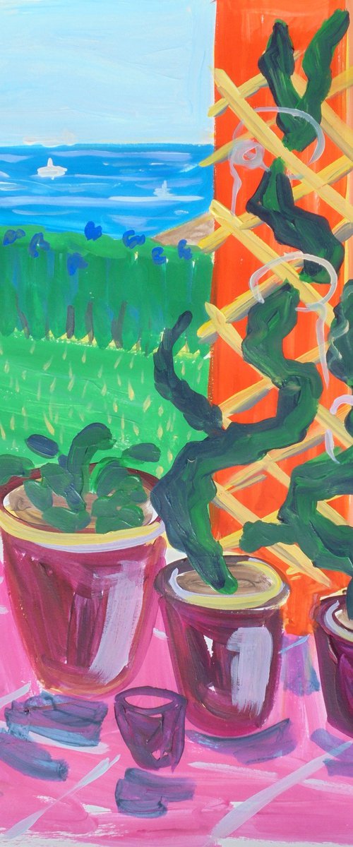 Patio with Dragon Fruit by Kirsty Wain