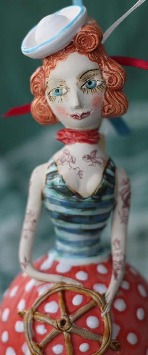Sailors Girlfriend, hanging sculpture. by Elya Yalonetski