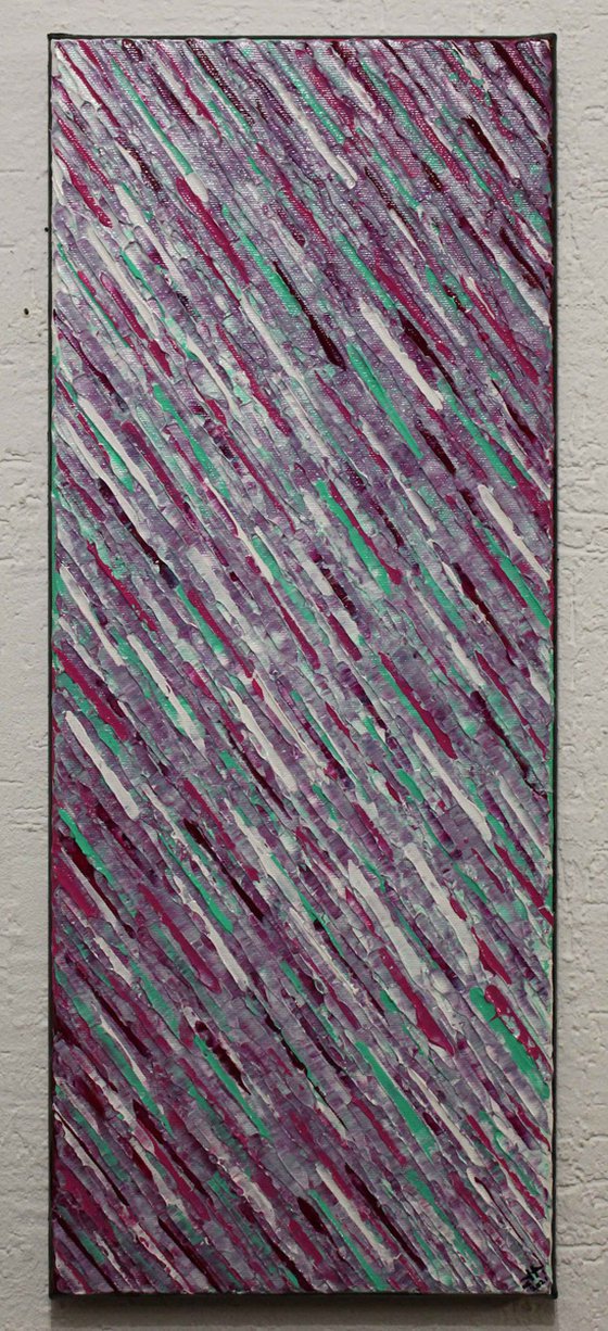 White green pink magenta knife texture