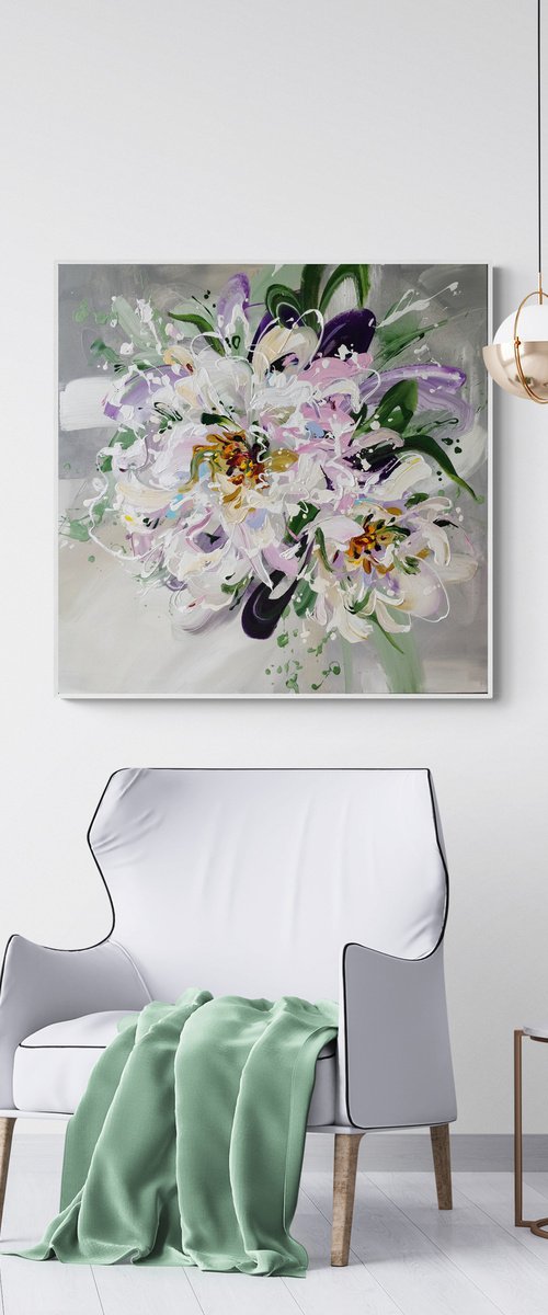 WHITE FLOWERS by Anna Cher
