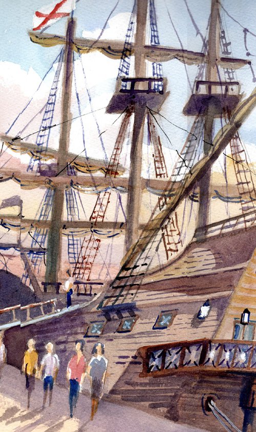 El Galeon, Moored at Ramsgate. by Peter Day
