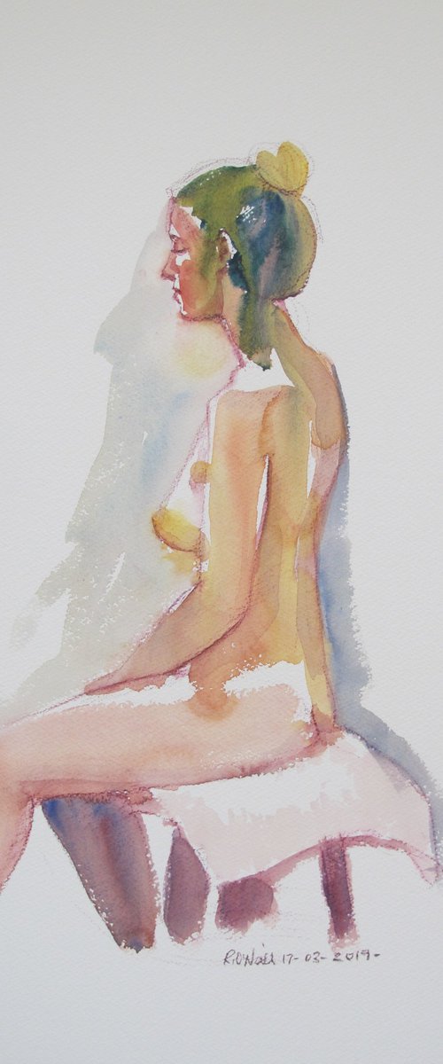 seated female nude by Rory O’Neill