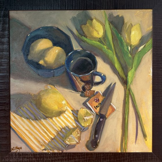 Tea with Lemons - Kitchen painting