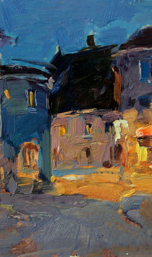 Night street. Aigen by Aleksandr  Kryushyn