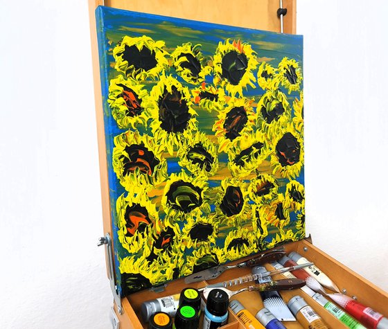 Blooming sunflowers 5