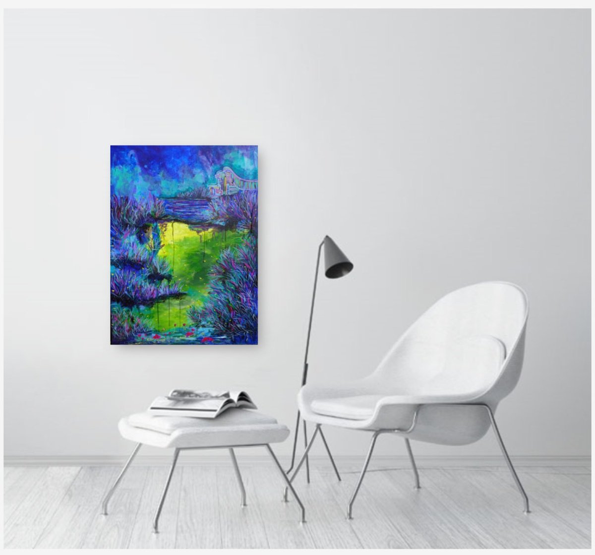 Expressive Landscape C-Type Print By Aasiri Wickremage, 16 X 22, Distant Castle- Art Print, Original Artwork