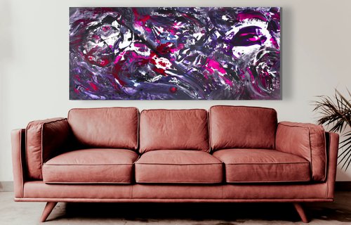 Deep purple, 200x90 cm by Davide De Palma