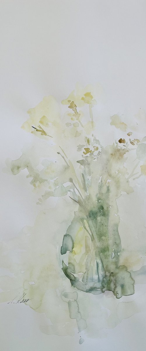 Peonies 50x65 cm 2025 by Elena Klyan