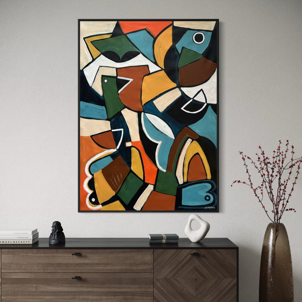 Spilt Coffee By Samantha Malone, 37 X 51, Artwork For Sale On Artfinder