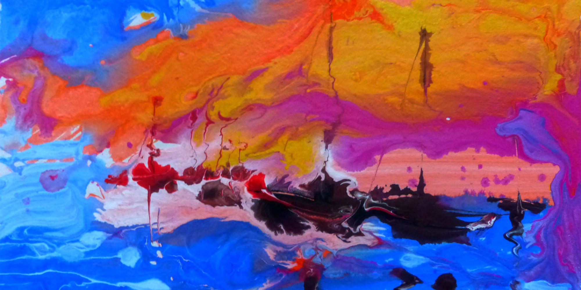 10 original abstract artworks for under £100.