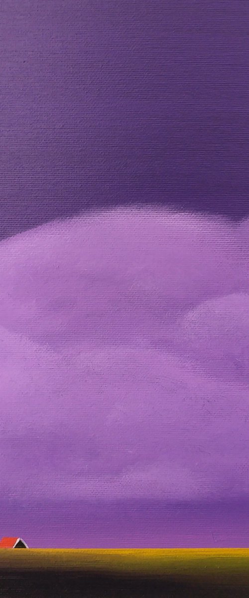 Purple Evening (April) by Nelly van Nieuwenhuijzen