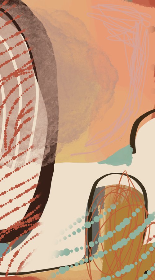 Organic Balance Floral Abstraction by Dania Sierra