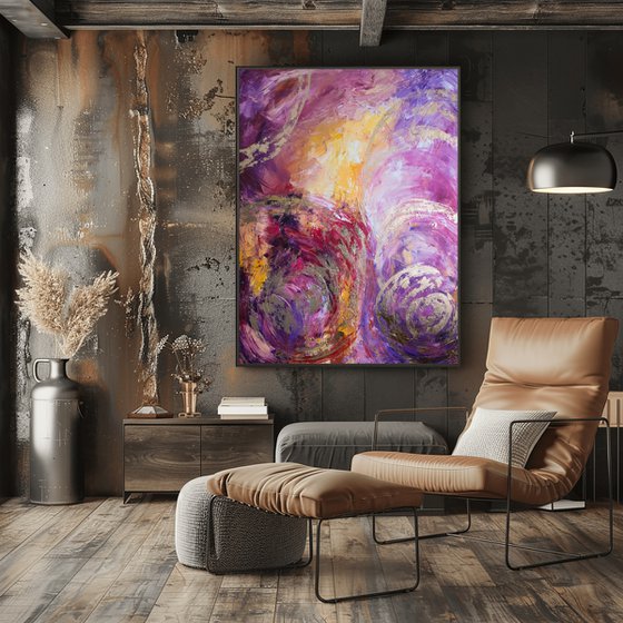 Gold Leaf Abstract Painting