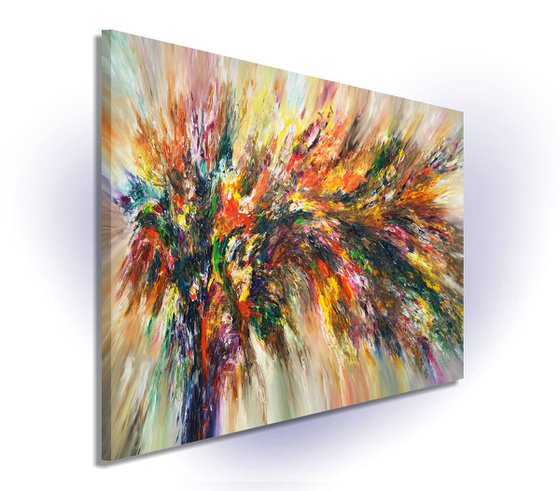 Nature Energy XXXL 1, extra large painting ! Unstretched