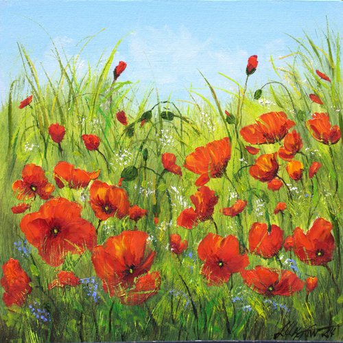 Poppy field 2 by Ludmilla Ukrow