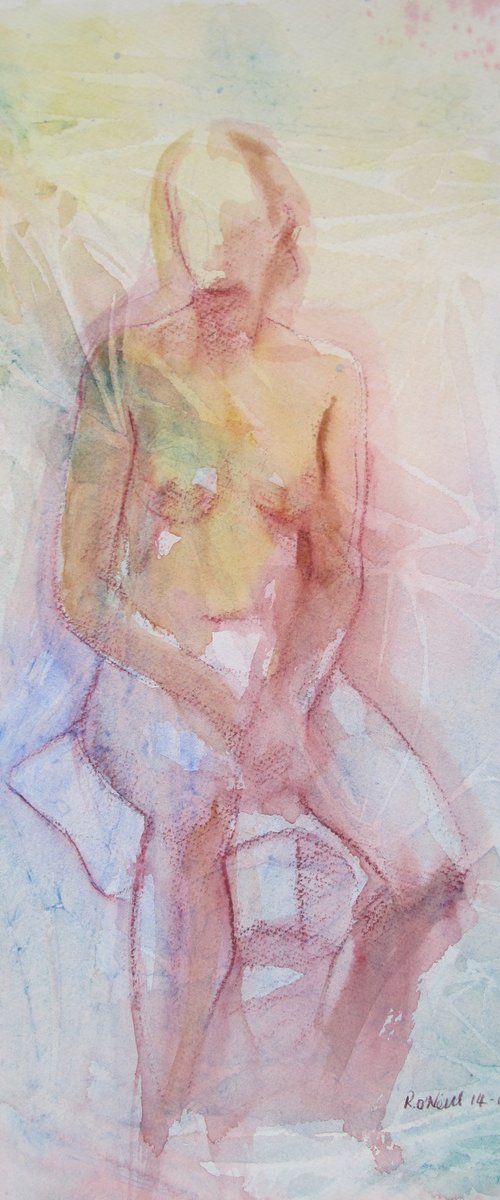 Seated female nude by Rory O’Neill