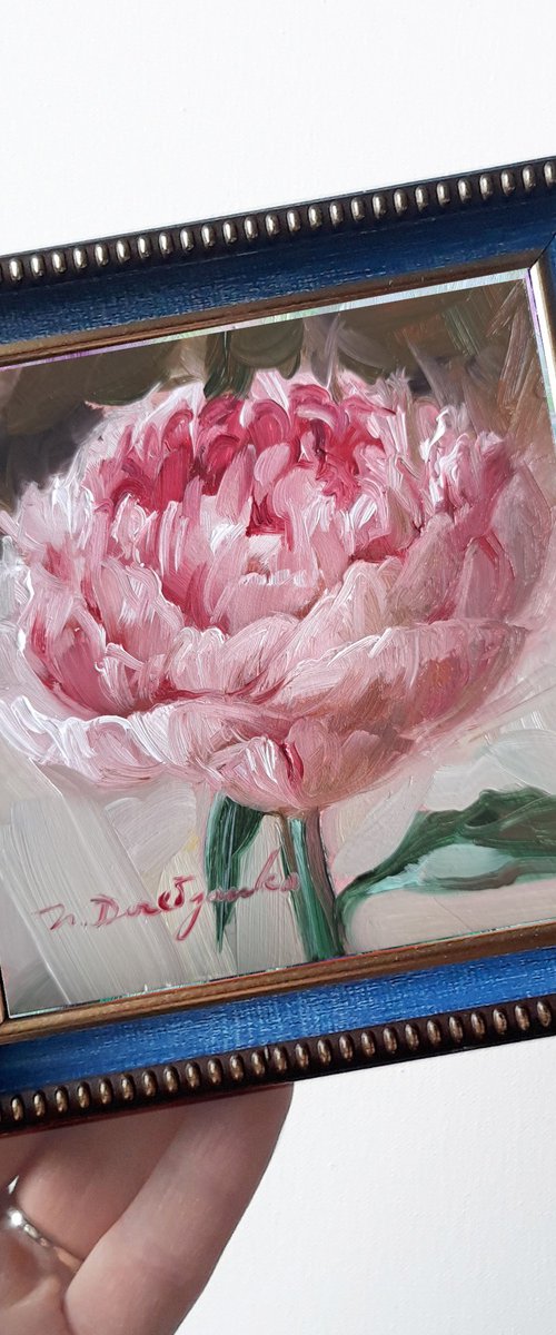 Peony flower by Nataly Derevyanko