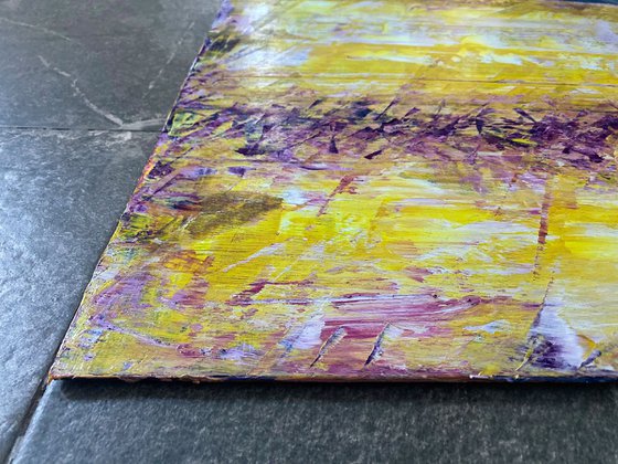 "What Are You, Yellow?" - Save As A Series - Original PMS Abstract Diptych Acrylic Paintings On Reclaimed Wood - 52" x 26"