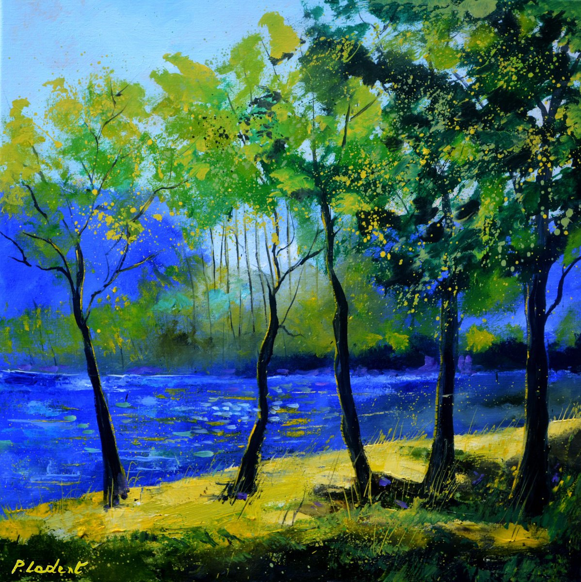 Blue river by Pol Henry Ledent