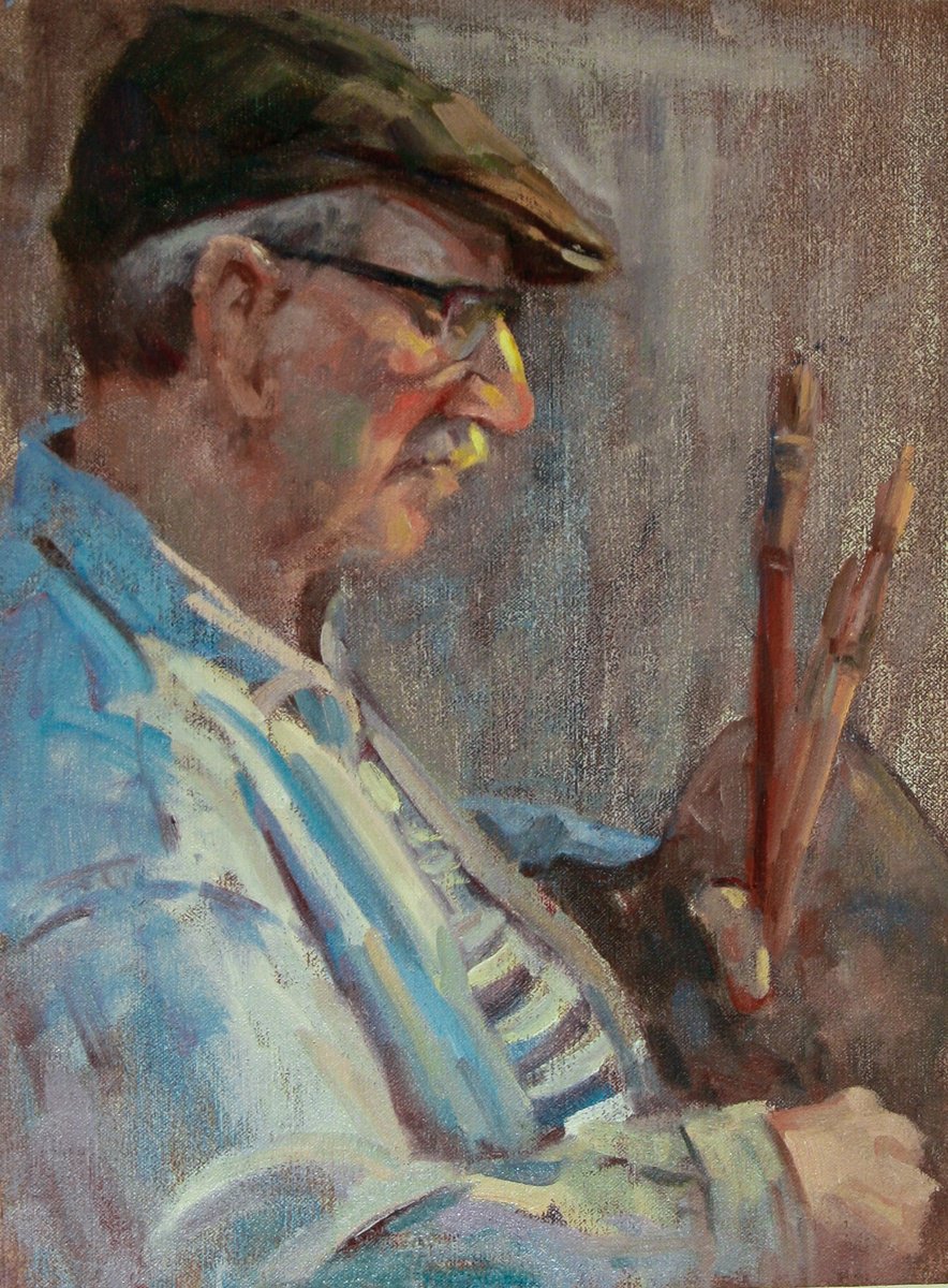 Portrait Of The Artist By Irina Kirienko-Milton, 12 X 16, Artwork For Sale On Artfinder