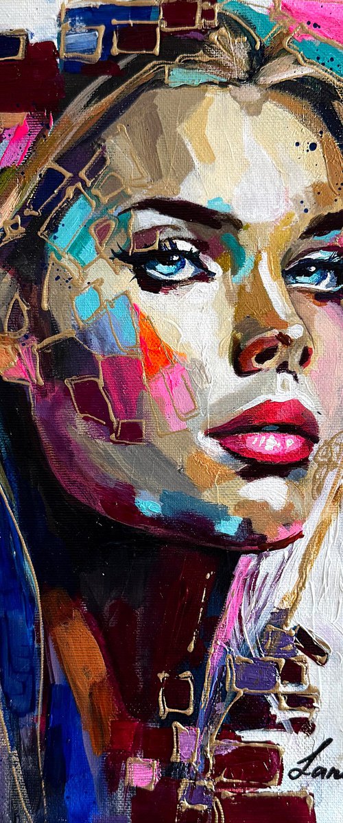 Pink Whisper, Blue Gaze by Lana Frey