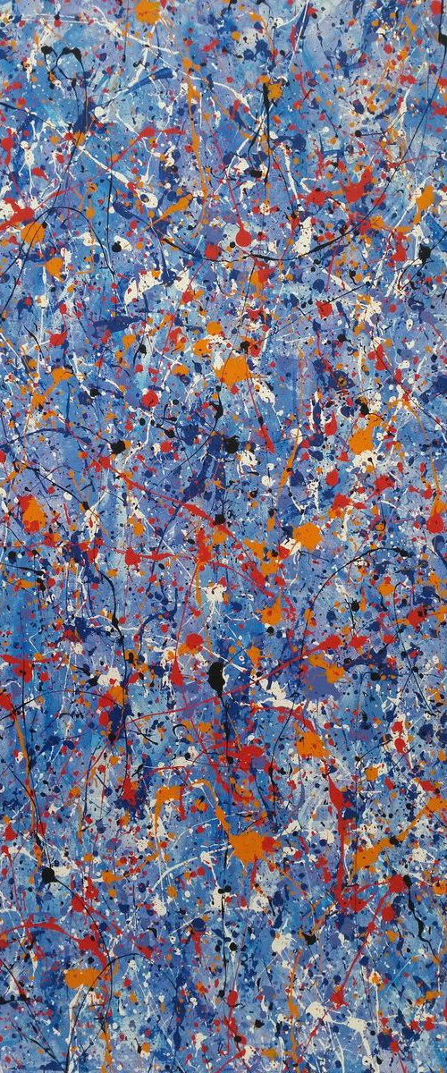 Modern Abstract acrylic on canvas by M.Y. by Max Yaskin
