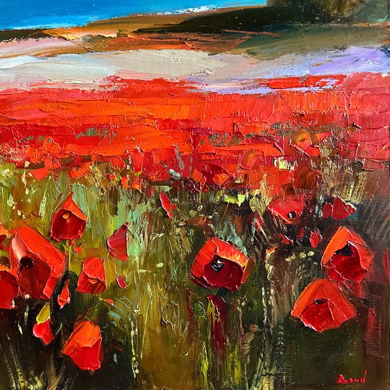 Wind Through Red Poppies