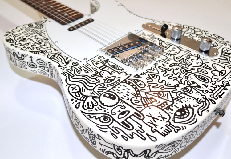 Electric Guitar Doodle 2. 'Telecaster' Style Artfinder