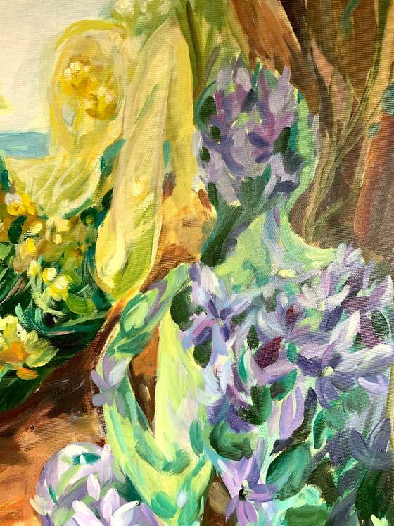 "Istrian Fairies» woman embodied in Herbs.