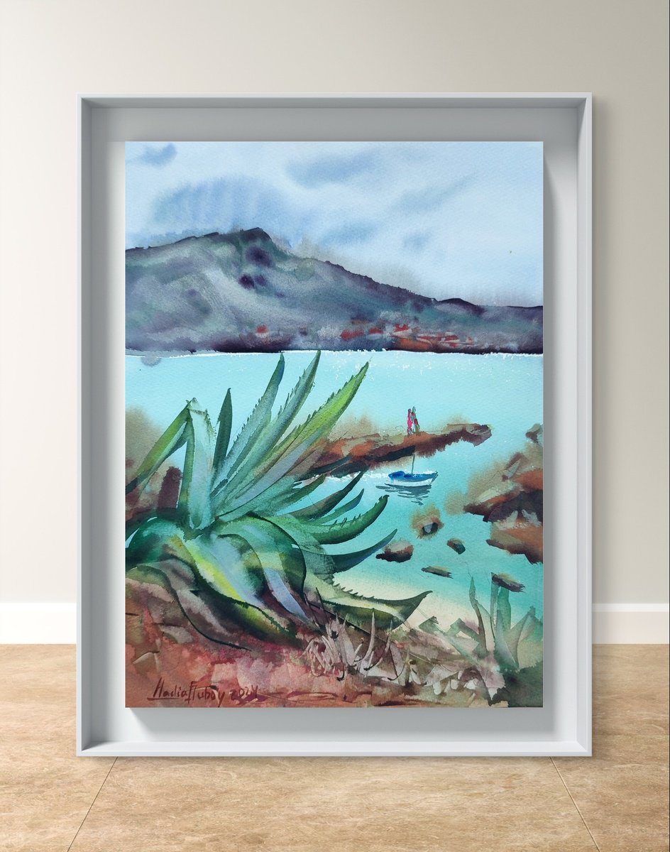 Agave. Original artwork. by Nadiia Dubei